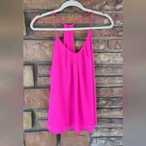 Naked Zebra neon pink fuchsia Cami top, size M